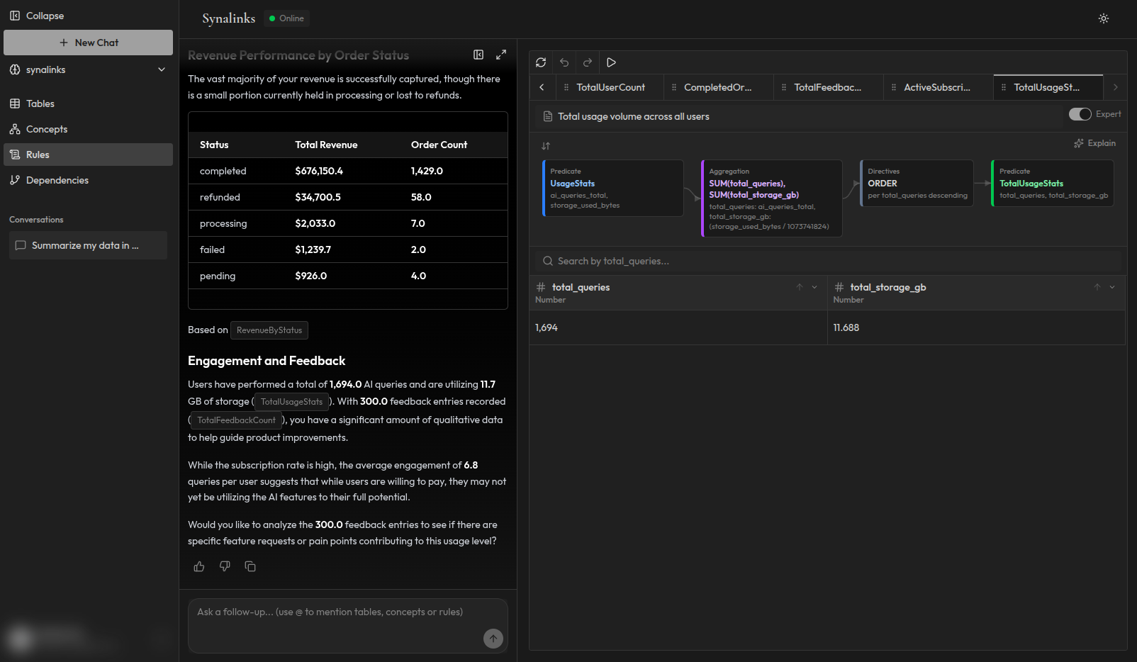 Define your domain rules and business logic in Synalinks Memory.